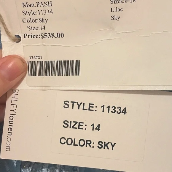 ASHLEY LAUREN ASLA STYLE#11334 PROM/FORMAL/PAGEANT DRESS - Picture 8 of 14